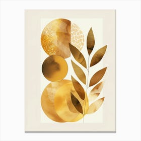 Gold Leaves 6 Canvas Print