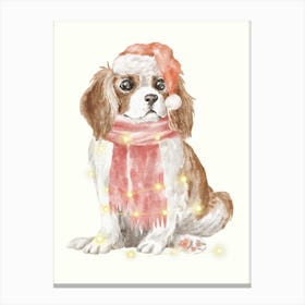 Christmas Dog Canvas Print