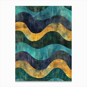 Wavy Waves 4 Canvas Print