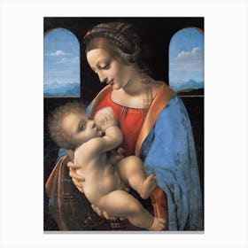 Madonna Litta, Leonardo Da Vinci Canvas Print