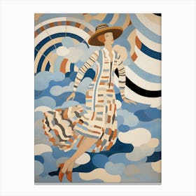 Woman In The Sky Canvas Print