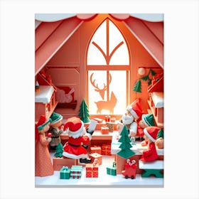 Santa'S Workshop Canvas Print