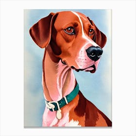 Vizsla Watercolour dog Canvas Print