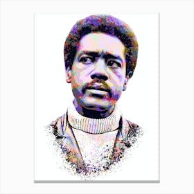 Bobby Seale Splash Colorful Art Canvas Print