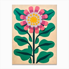 Cut Out Style Flower Art Everlasting Flower 3 Canvas Print