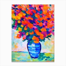 Blooming Still Life Matisse Inspired Flower Canvas Print
