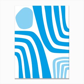 Abstract Minimalist Blue Canvas Print