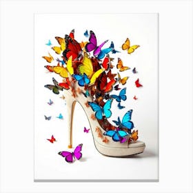 Butterfly Shoe Canvas Print