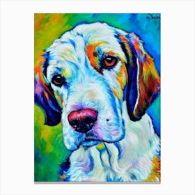 Grand Basset Griffon Vendeen Fauvist Style dog Canvas Print
