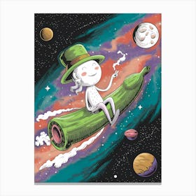 Pickle In Space Canvas Print