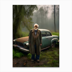 Old Man In The Woods Canvas Print