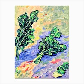 Rapini Fauvist vegetable Canvas Print