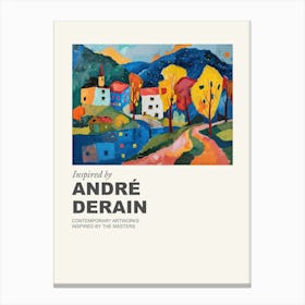 Museum Poster Inspired By Andre Derain 4 Canvas Print