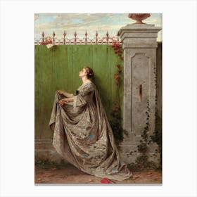 The Love Letter By Luigi Crosio (1867) Canvas Print