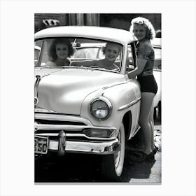 50's Era Community Car Wash Reimagined - Hall-O-Gram Creations 33 Canvas Print