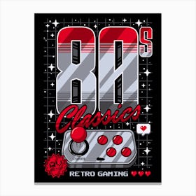 80s Classics Retro Gaming Canvas Print