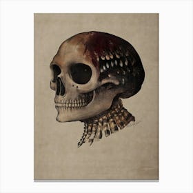 Dark Gothic Skull Canvas Print