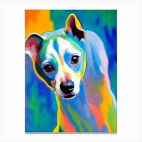 Italian Greyhound Fauvist Style dog Canvas Print