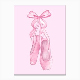 Pink Ballet Shoes 2 Leinwandbild