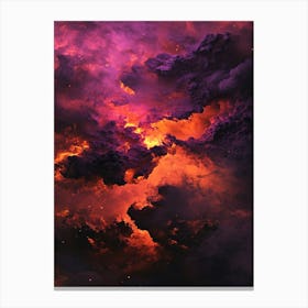 Purple Clouds In The Sky Canvas Print