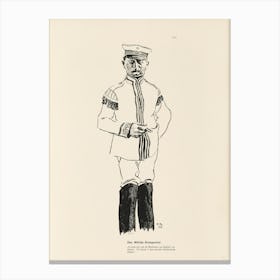 Soldier In Uniform Canvas Print