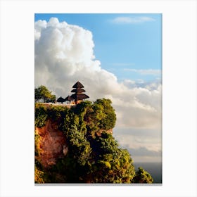 Clifftop Temple In Bali Canvas Print