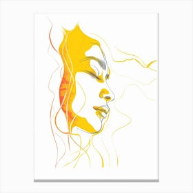 Woman'S Face 103 Canvas Print