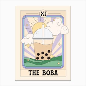 The Boba Tarot Card Canvas Print