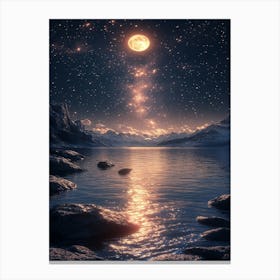 Moonlight Over Water Canvas Print