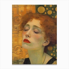 Kathleen Klimt Boho Modern Painting Canvas Print