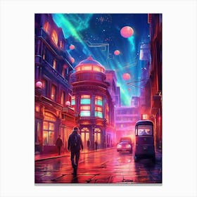 Futuristic City 10 Canvas Print