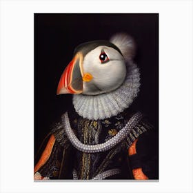 Lady Lux The Puffin Pet Portraits Canvas Print