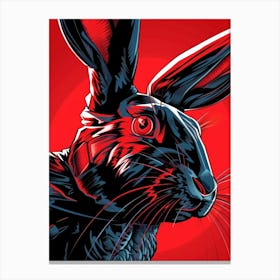 Hare Illustration Canvas Print