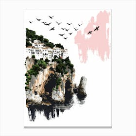 Of A Cliff Canvas Print