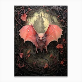 Blyths Horseshoe Bat Painting 2 Canvas Print