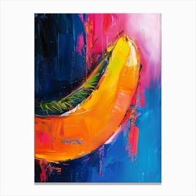 Abstract Of A Banana Canvas Print