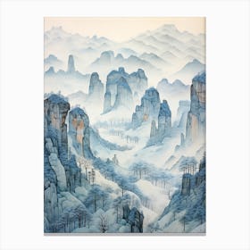 Zhangjiajie National Forest Park China 3 Canvas Print