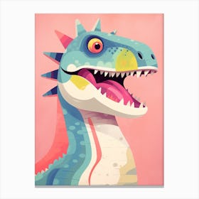 Colourful Dinosaur Eotyrannus 3 Canvas Print