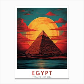 Pyramids Of Giza Canvas Print