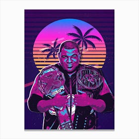 Keith Lee North 80s Retro Canvas Print