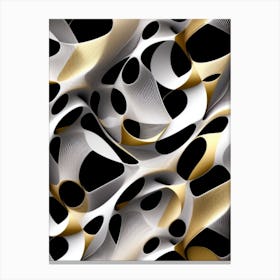 Abstract Gold And Black Canvas Print