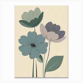 Three Flowers 13 Canvas Print