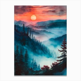 Misty Morning Canvas Print