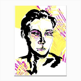 Ink Face 3 Canvas Print