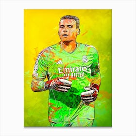 Andriy Lunin Real Madrid Canvas Print