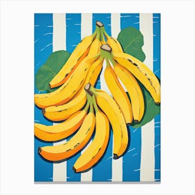 Bananas Fruit Summer Illustration 4 Canvas Print