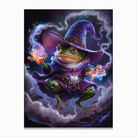 Frog Wizard Canvas Print