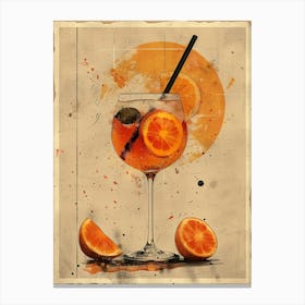 Aperol Spritz Art Print 32 Canvas Print