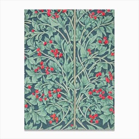 Crimson King Maple tree Vintage Botanical Canvas Print