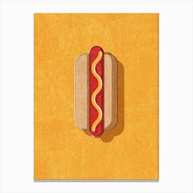 Fast Food Hot Dog Canvas Print